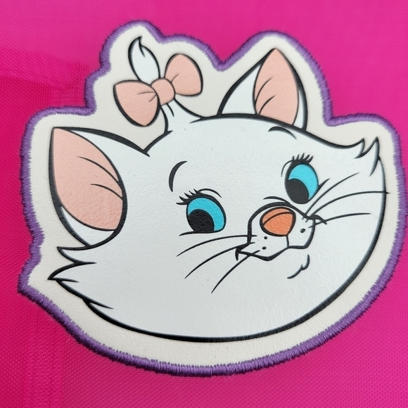 Disney Marie Aristocats Pink Mesh flat Pouch bag - Picture 2 of 6